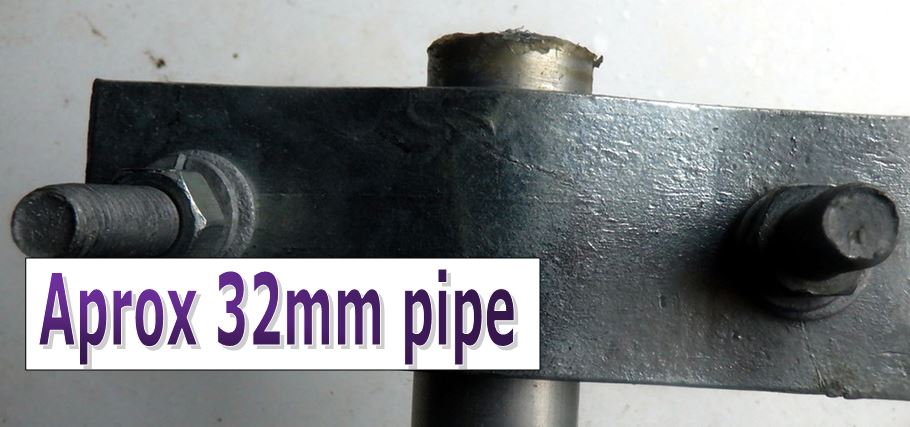 Base Station Antenna Mount Mast Extension or Vertical Mounting Antennas Heavy Duty Made