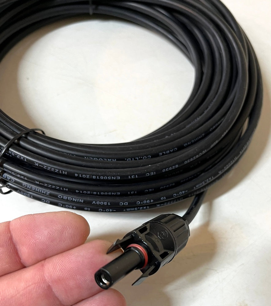 Solar Panel Pre-Made Cables With MC4 Plugs