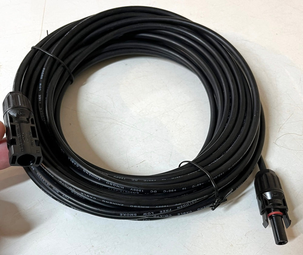 Solar Panel Pre-Made Cables With MC4 Plugs