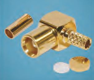 Coax Plug Crimp MCX Right Angle to RG58
