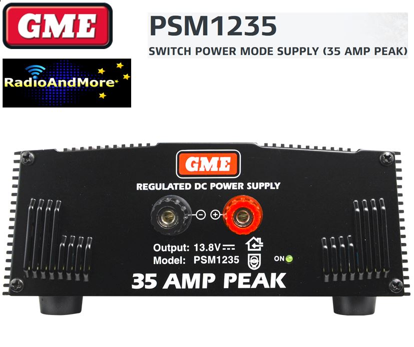 Power Supply GME-PSM1235 - 13.8VoltsDC 35Amp Peak