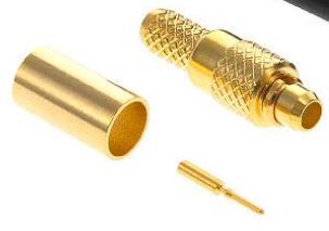 Coax Plug Crimp MMCX Connector to RG58 Cable