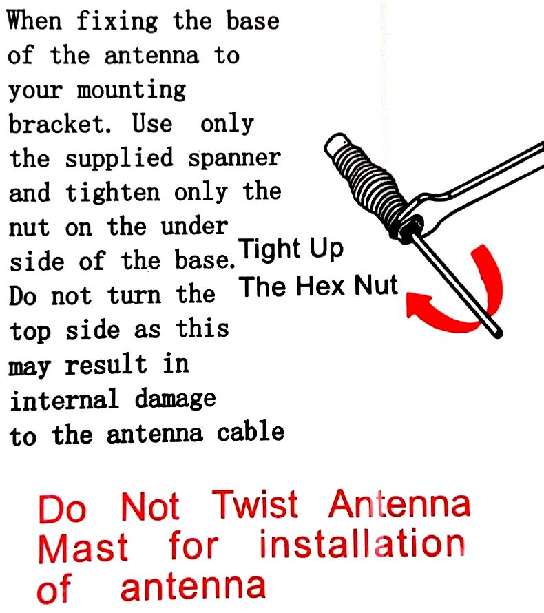 UHF CB 477Mhz Mobile Antenna With Spring - AWSOME 4WD UHF CB Antenna