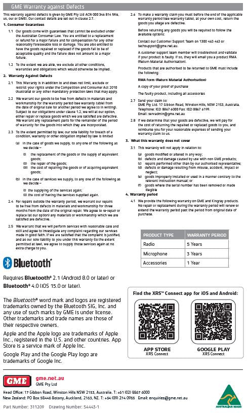 UHF CB Radio - GME XRS-335c - 476-477Mhz