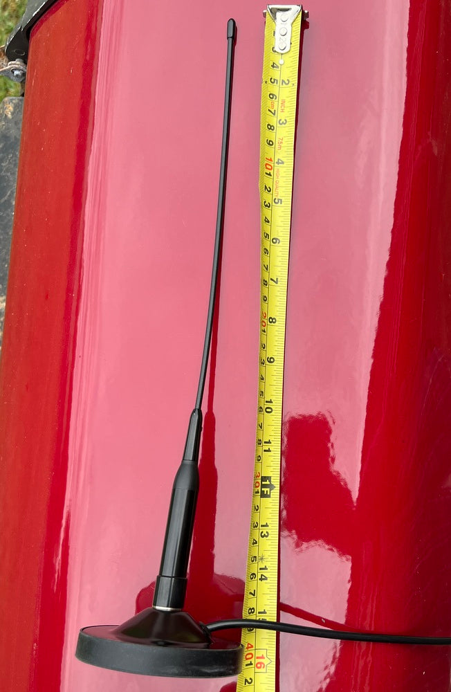 Dual Band 144 & 430Mhz Antenna "ONLY 40cm LONG" With Magnetic Base, Lead, Plug And Adaptor