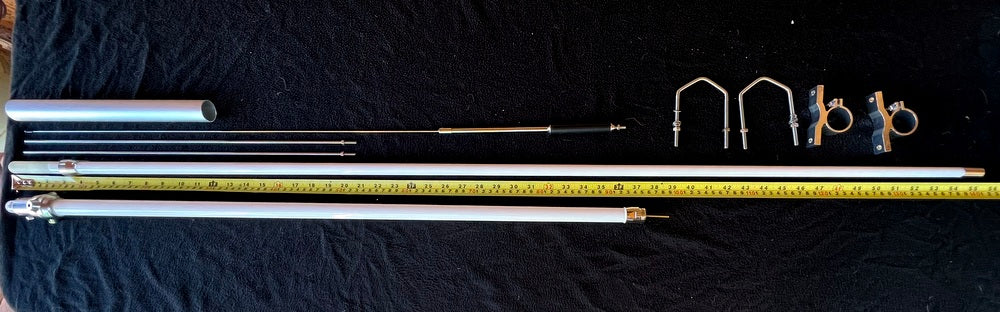 Tri-Band Base Antenna 50Mhz, 144Mhz & 433Mhz - 2 x Sections 2.5Mtr - Amateur - Ham Radio