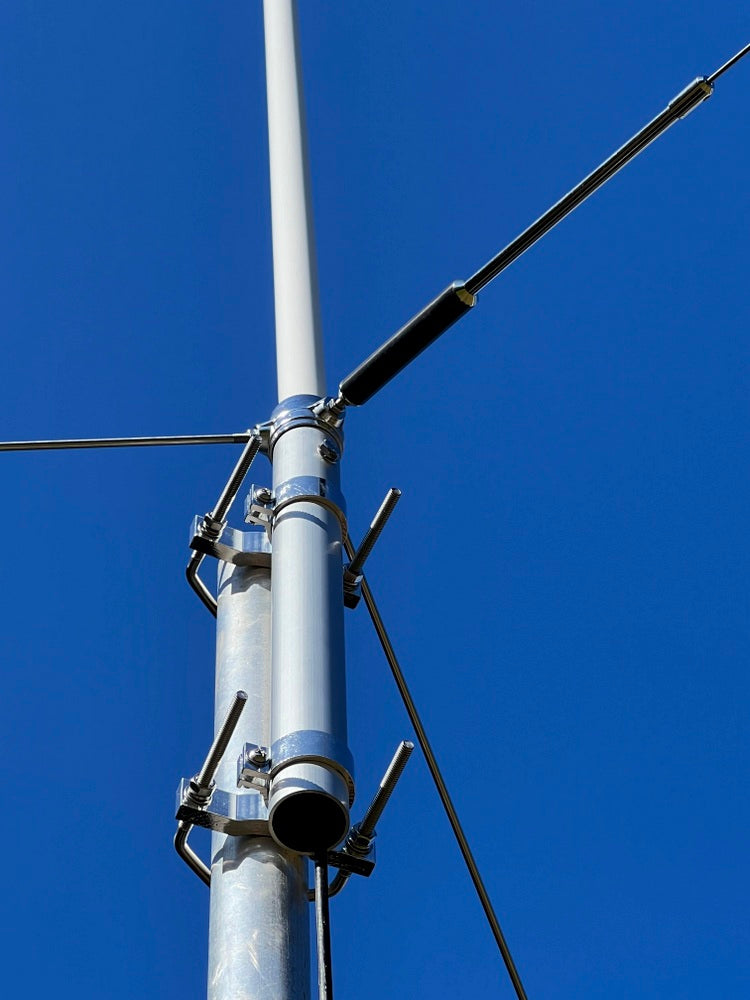 Tri-Band Base Antenna 50Mhz, 144Mhz & 433Mhz - 2 x Sections 2.5Mtr - Amateur - Ham Radio