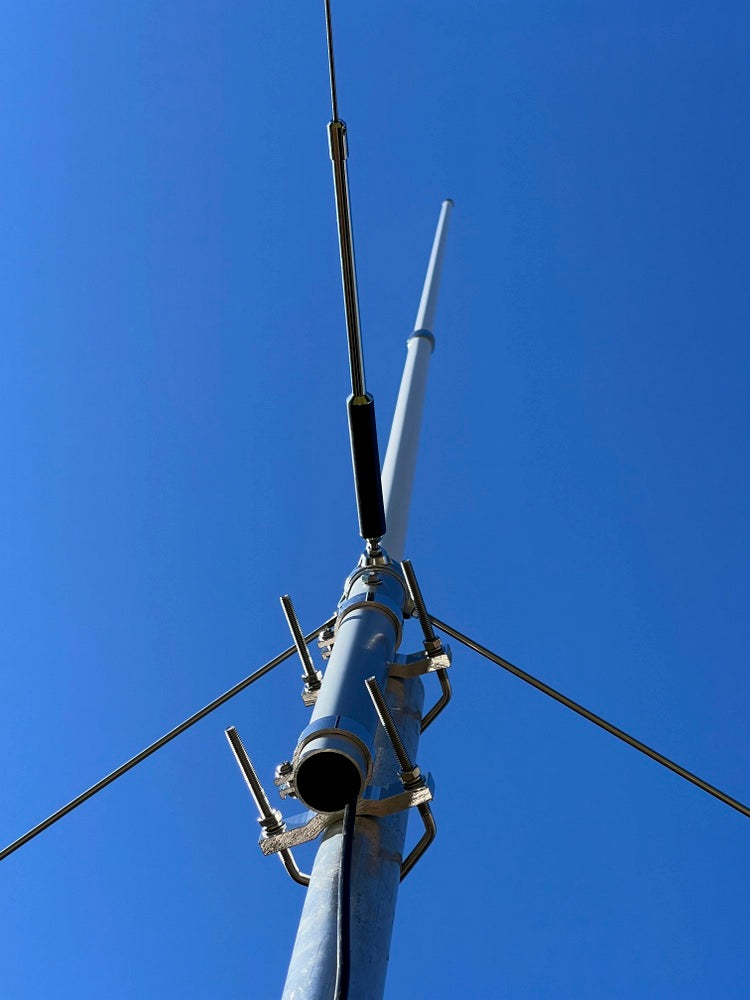 Tri-Band Base Antenna 50Mhz, 144Mhz & 433Mhz - 2 x Sections 2.5Mtr - Amateur - Ham Radio