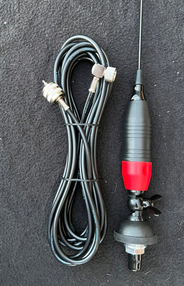 26-28Mhz CB Antenna 1.40 Meters Long Tilt Base + 4.5mtr cable + PL259 Standard Plug