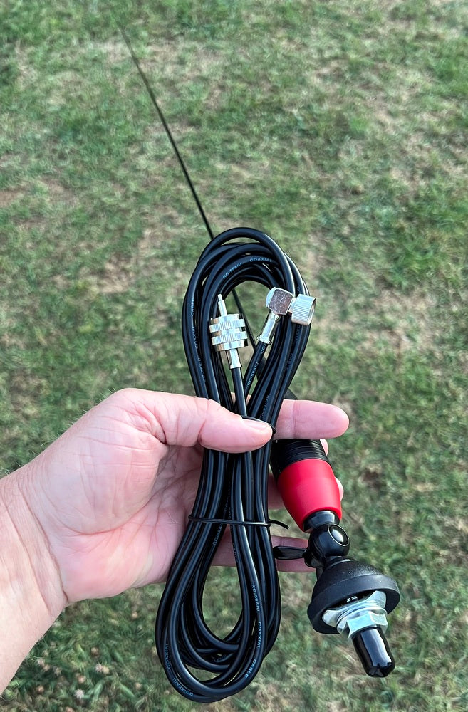 26-28Mhz CB Antenna 1.40 Meters Long Tilt Base + 4.5mtr cable + PL259 Standard Plug