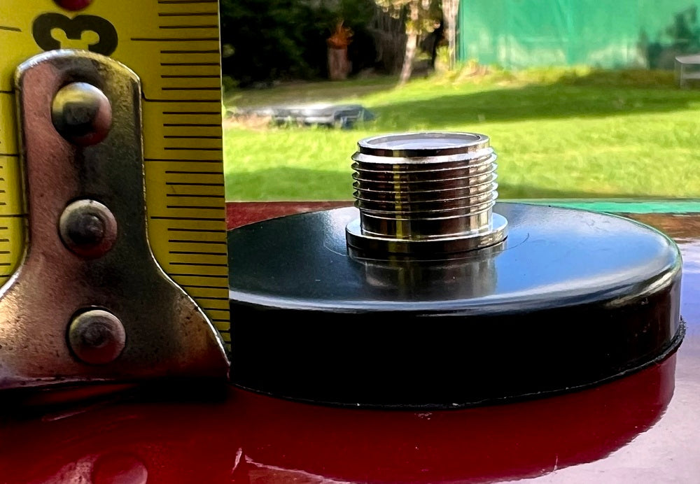 55mm Round Antenna Magenetic Base Mount, Lead, Plug and Adaptor