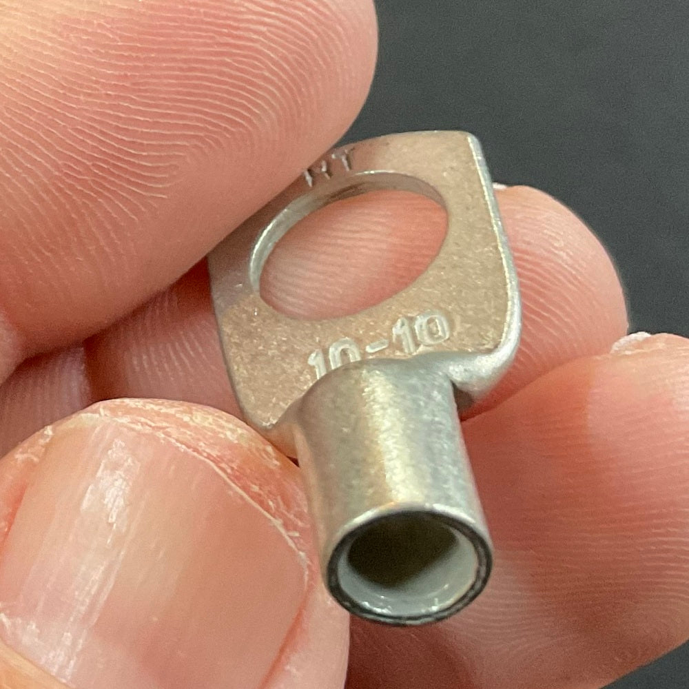 10mm Cable x 10mm Hole Power Cable Lug - Sold As A Pack Of 10 Lugs