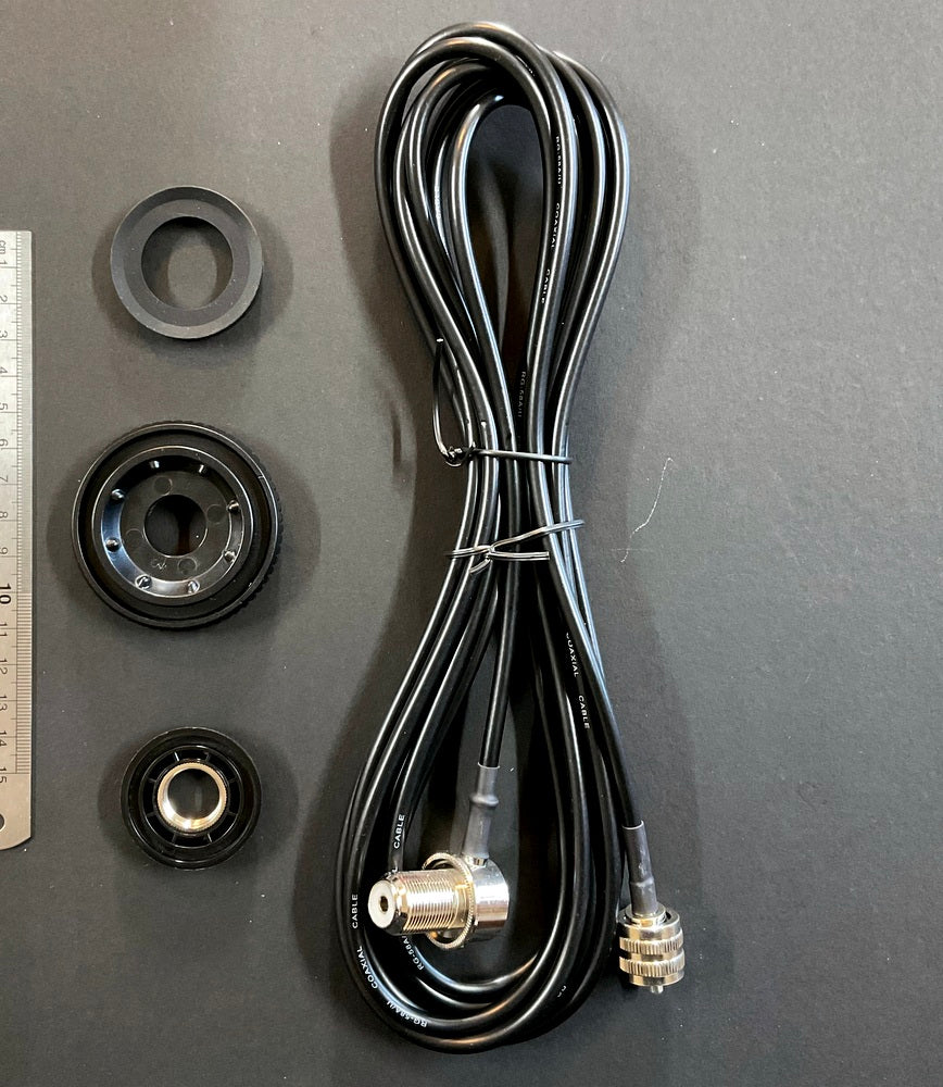 Antenna Base and Cable - SO239 Base 4.5 Meter Coax and PL259 Plug