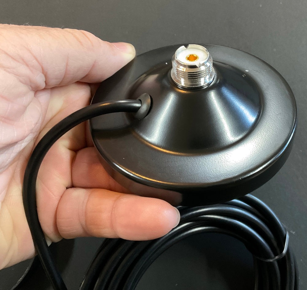 UHF CB 2Way Radio Antenna - 455-490Mhz With Magnetic Base, Lead, Plug and Adaptor