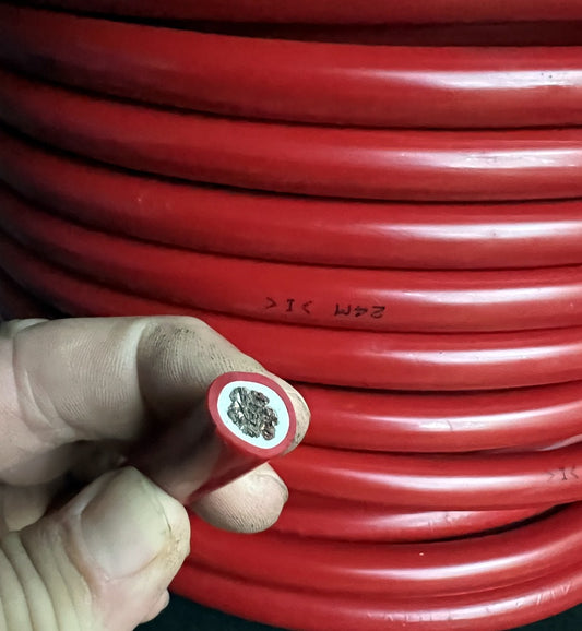 25mm "Red in Colour" Power Cable "Double Insulated" - Sold Per Metre