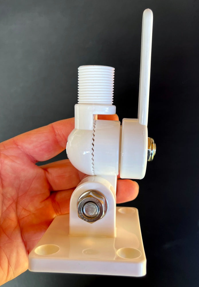 Marine Antenna Mount ABS With Ratchet Handel 4-Way Tilt