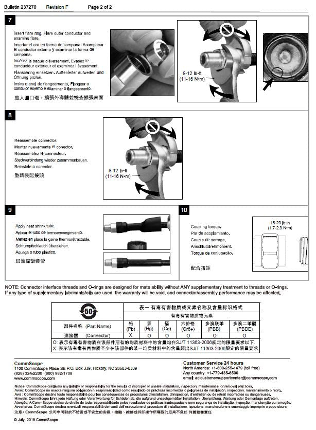 N-Type Female Male FSJ4-50 Heliax Coax Super Flex Plug