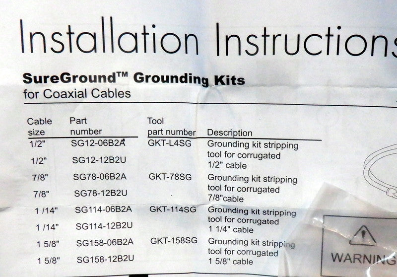 Lightning Arrestor Grounding Kits For Cables