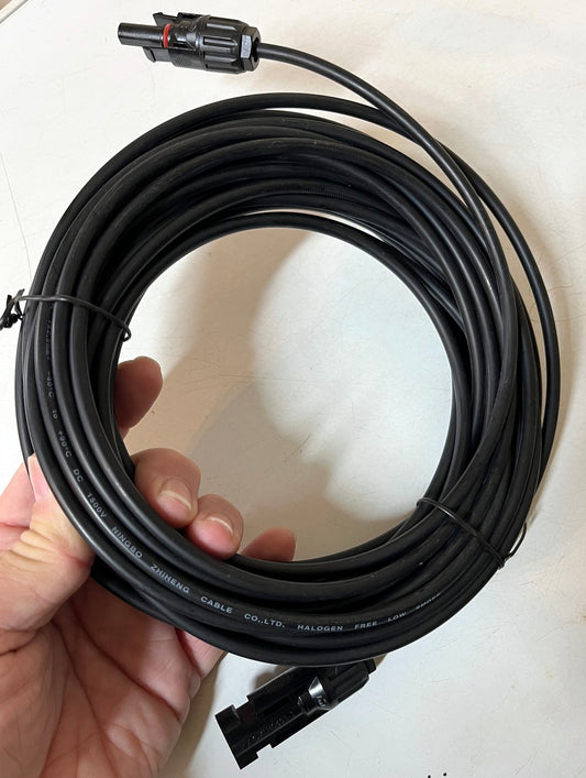 Solar Panel Pre-Made Cables With MC4 Plugs