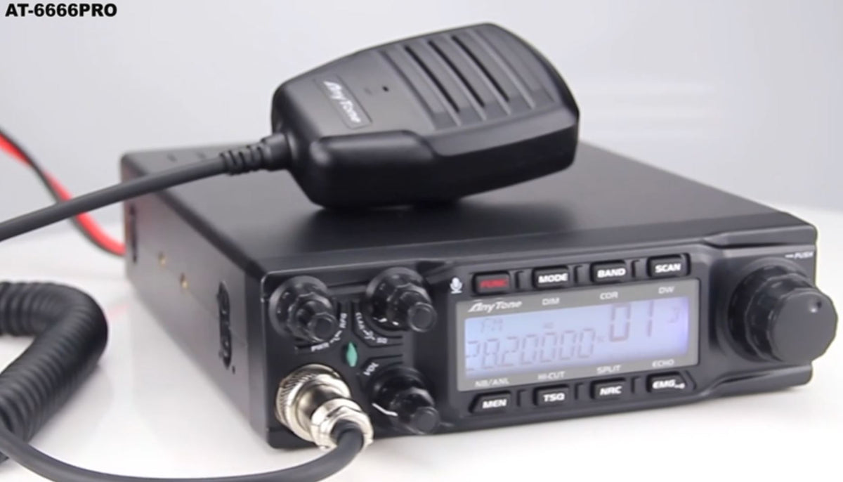 80Watts AM/FM/USB/LSB Anytone "6666-PRO"  Mobile HF CB/Amateur Radio 21-30Mhz*
