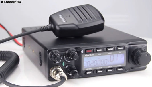 80Watts AM/FM/USB/LSB Anytone "6666-PRO"  Mobile HF CB/Amateur Radio 21-30Mhz*