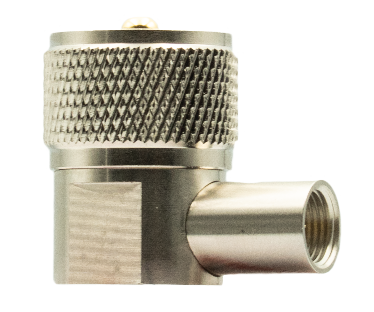 FME Male to PL259 Right Angle Adaptor Plug - GME001