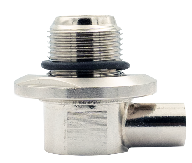 Right Angle Antenna Base – SO239 (UHF Female) to FME Male Adaptor Plug - GME002