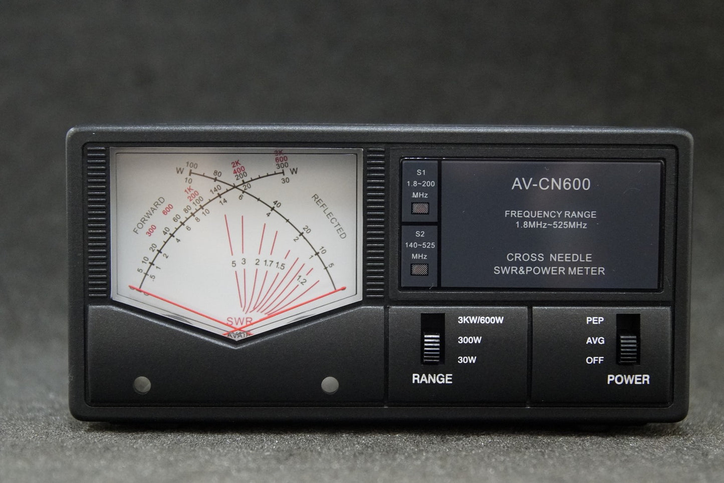 SWR Meter, VSWR Meter - CN600 HF/VHF/UHF 1.8 to 525Mhz Twin Needle