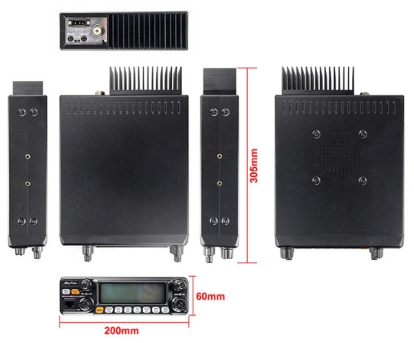AM/FM/USB/LSB Anytone 5555N-II  Mobile HF CB/Amateur Radio 24-30Mhz*