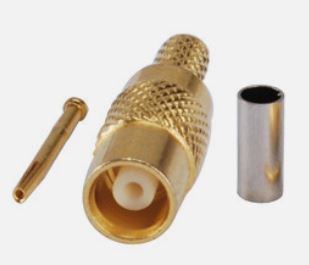 Coax Plug Crimp/Solder MCX-Female to RG58 Cable #70, No70