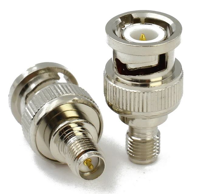 Coax Plug RP-SMA Female to BNC Male #8 Adaptor