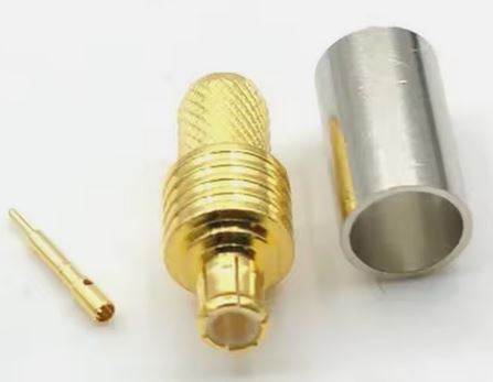 Coax Plug Crimp/Solder MCX Connector to RG58 Cable #74