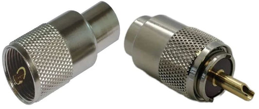 Coax Plug UHF-Male (PL295) to RG213 Screw/Solder #82