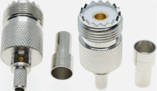 Coax Plug Crimp UHF-Female (S0239) To RG58 Cable #39