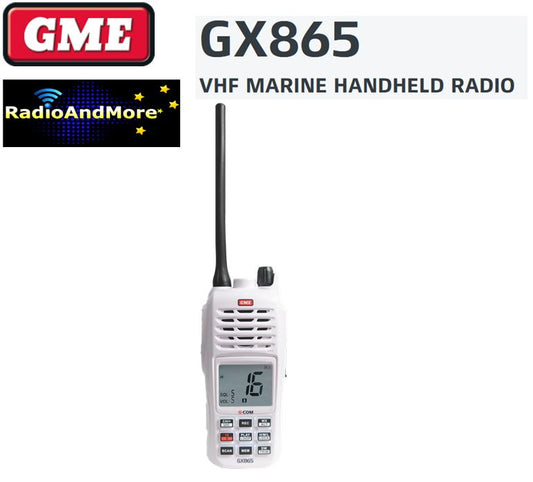 Marine Radio - GME GX865 VHF Marine Portable Radio