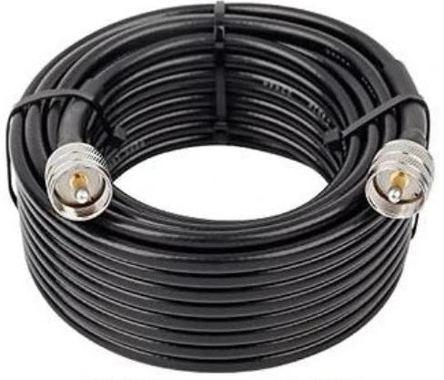 HIgh Quality RFI RG58 Antenna Cable - Coax Cable 10 Metre With Plugs