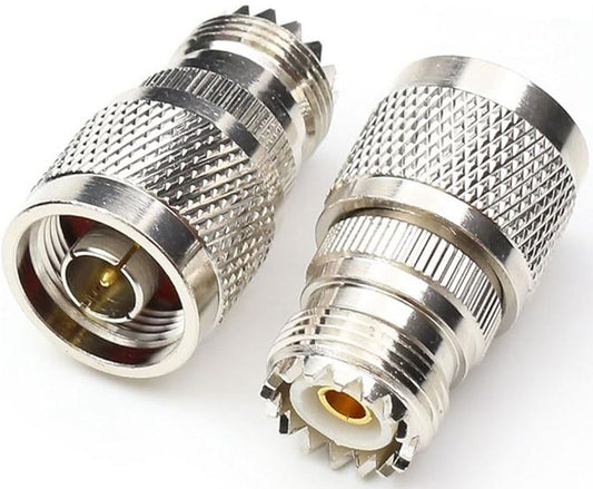 Coax Plug N-Type Male to S0239 (UHF Female) Adaptor #