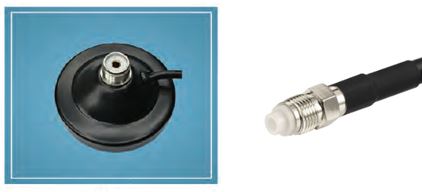 90mm Round Antenna Magenetic Base Mount, Lead, Plug and Adaptor