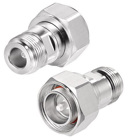 N-Type Female to 4.3-10 Male (Mini) - Adapter Coax Plug