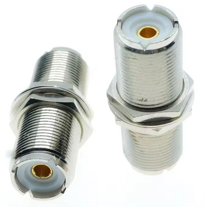 Coax Plug UHF Female (S0239) to UHF Female (S0239) Bulk Head #86