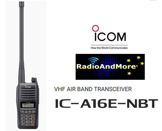 Icom IC-A16E-NBT - VHF AIR BAND Handheld Portable Radio