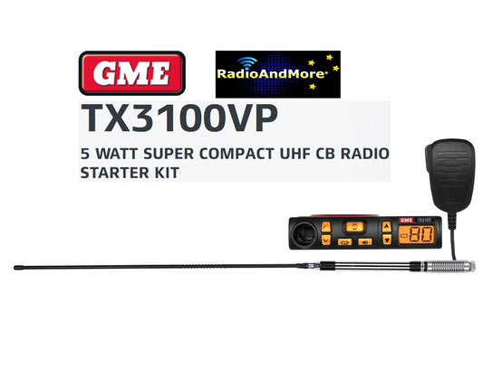 UHF CB Radio "Value Pack" - GME TX3100VP - 476-477Mhz