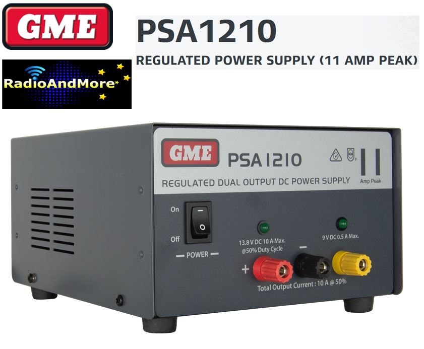 Power Supply GME-PSA1210 - 13.8VoltsDC 10Amp Peak