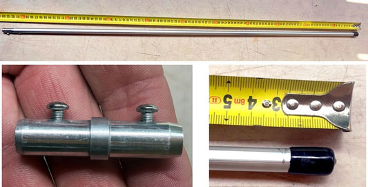 Base Antenna Parts "Top Section + Spigget" **SUITS YELLOW BASED 27Mhz ANTENNA**