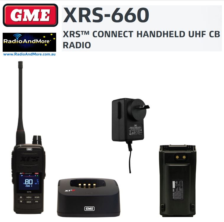UHF CB - GME XRS-660 Handheld Portable Radio - 476-477Mhz