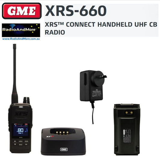 UHF CB - GME XRS-660 Handheld Portable Radio - 476-477Mhz