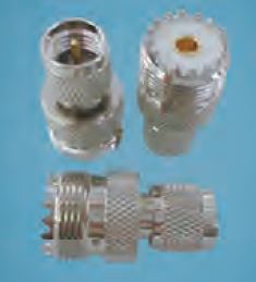 Coax Adapter MINI UHF Male to UHF PL259 Female