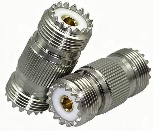 Coax Plug UHF-Female (SO239) to UHF-Female (SO239) Adaptor Barrel #11