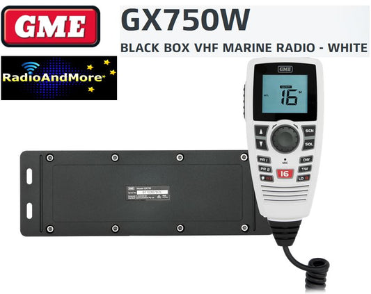 Marine Radio - GME GX750W "WHITE" - VHF Marine Radio