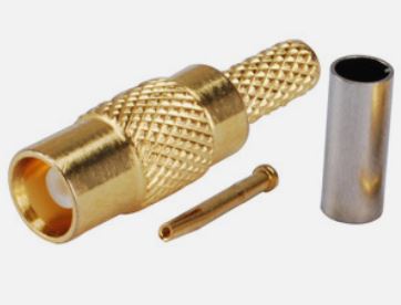 Coax Plug Crimp/Solder MCX-Female to RG58 Cable #70, No70